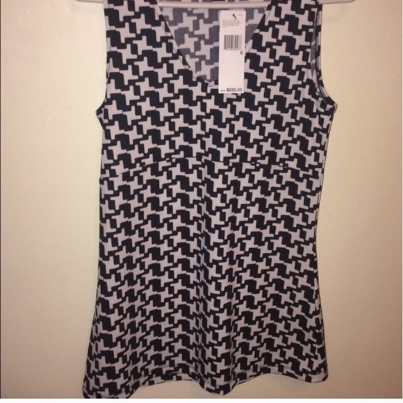 DKNY Dress Black white Geometric Small NWT - Picture 4 of 7